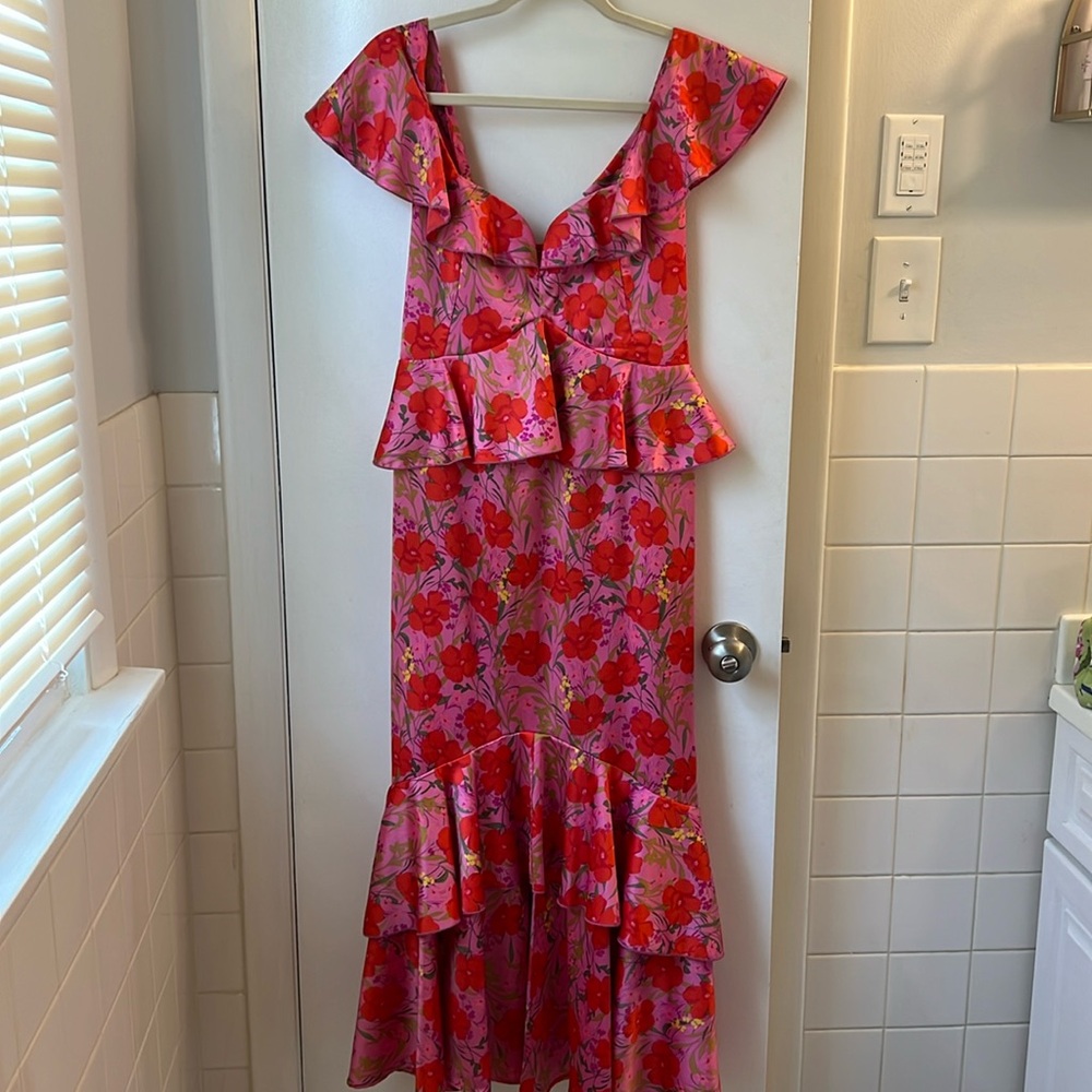 Show Me Your Mumu Reese Ruffle Dress, Size S